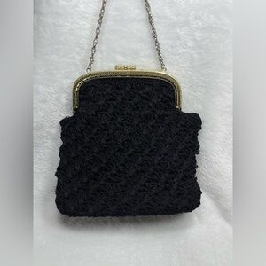Vintage crocheted clutch purse
